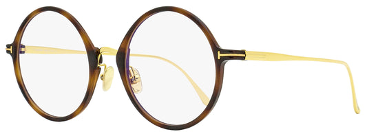 Tom Ford Blue Block Eyeglasses TF5703B 053 Havana/Gold 52mm FT5703