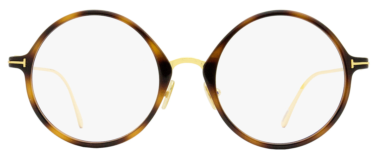Tom Ford Blue Block Eyeglasses TF5703B 053 Havana/Gold 52mm FT5703