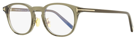 Tom Ford Blue Block Eyeglasses TF5725DB 020 Transparent Gray/Gold 48mm FT5725