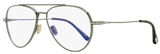 Tom Ford TF5800B Blue Block Eyeglasses 008 Gunmetal/Havana 56mm FT5800