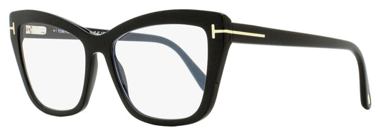 Tom Ford Blue Block Eyeglasses TF5826B 001 Black 55mm FT5826