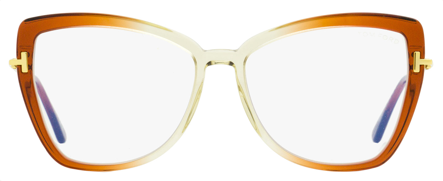 Tom Ford Butterfly Eyeglasses TF5882B 044 Orange Gradient 55mm FT5882