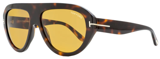 Tom Ford Oval Sunglasses TF589 Felix-02 56E Havana 59mm FT0589