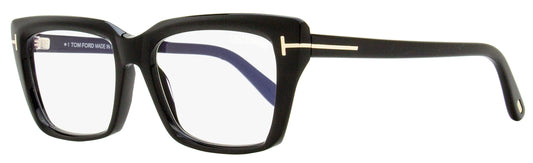 Tom Ford Blue Block Eyeglasses TF5894-B 001 Black 56mm FT5894