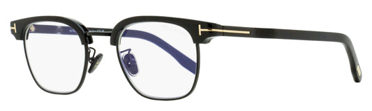 Tom Ford Brow Line Blue Block Eyeglasses TF5932-D-B 001 Black/Gunmetal 47mm FT5932