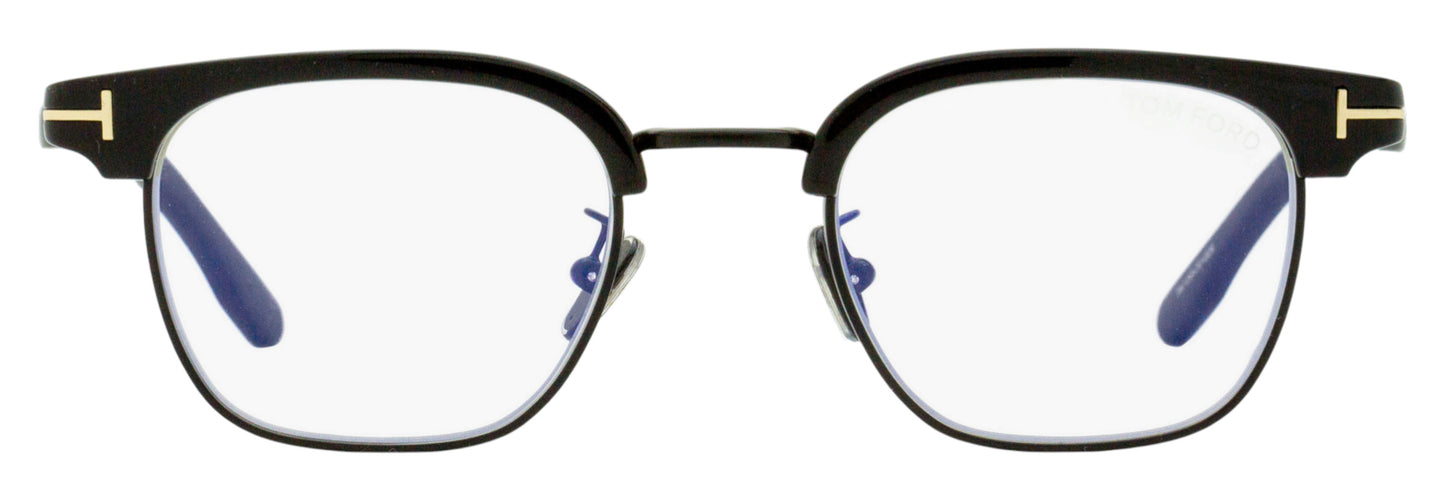 Tom Ford Brow Line Blue Block Eyeglasses TF5932-D-B 001 Black/Gunmetal 47mm FT5932