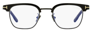 Tom Ford Brow Line Blue Block Eyeglasses TF5932-D-B 001 Black/Gunmetal 47mm FT5932