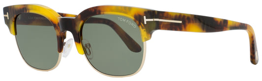 Tom Ford Rectangular Sunglasses TF597 Harry-02 55N Yellow Havana 51mm FT0597