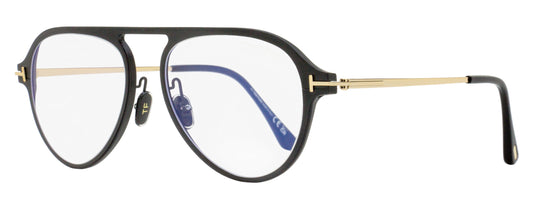 Tom Ford Magnesium Pilot Eyeglasses TF5972-B 002 Matte Black/Gold 54mm FT5972