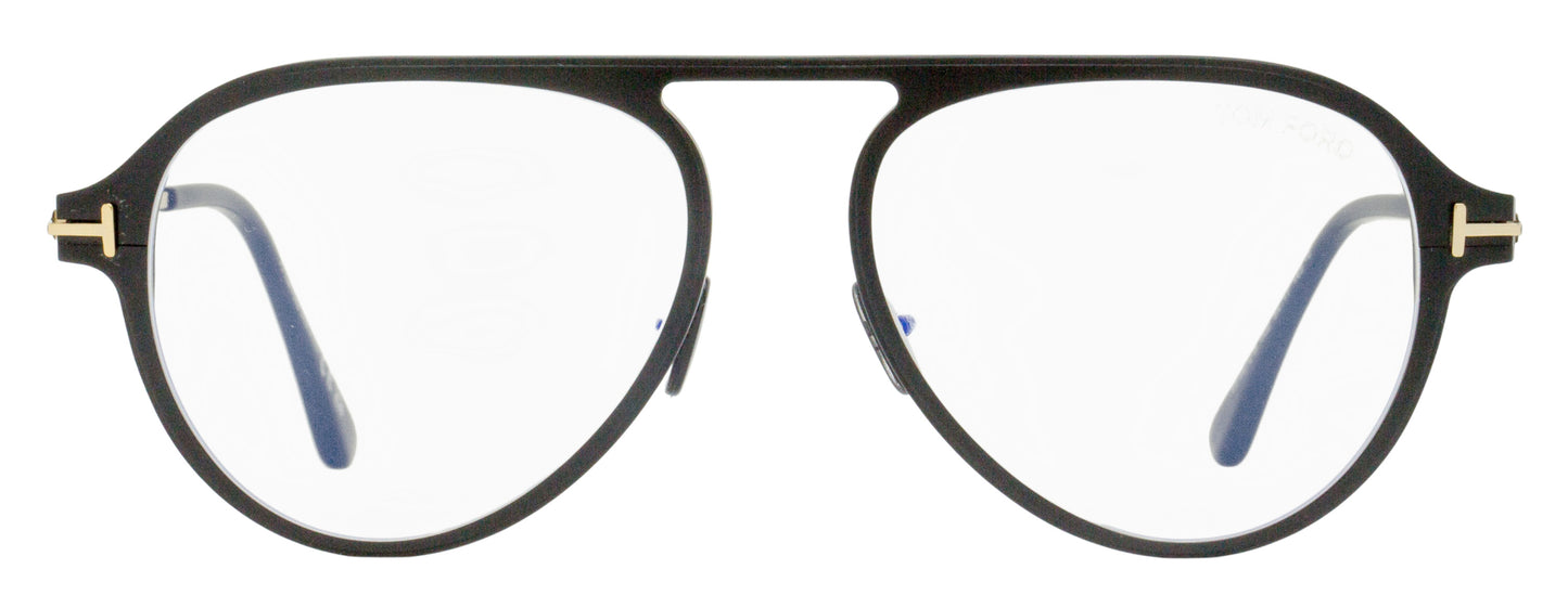 Tom Ford Magnesium Pilot Eyeglasses TF5972-B 002 Matte Black/Gold 54mm FT5972