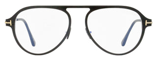 Tom Ford Magnesium Pilot Eyeglasses TF5972-B 002 Matte Black/Gold 54mm FT5972