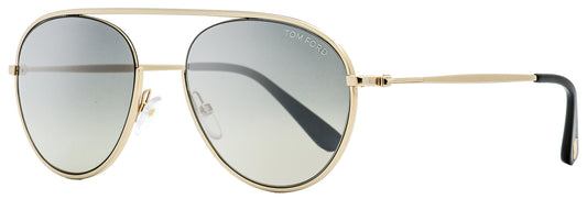 Tom Ford Pilot Sunglasses TF599 Keith-02 28C Gold/Black 55mm FT0599