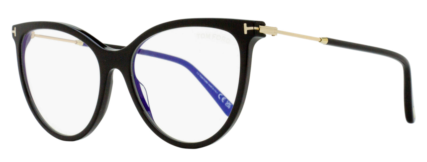 Tom Ford Magnetic Clip-on Eyeglasses TF5994-B 001 Black/Gold 56mm FT5994