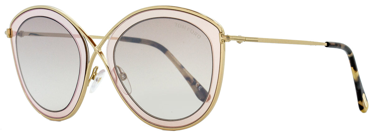 Tom Ford Cat Eye Sunglasses TF604 Sascha-02 47G Gold/Light  display picture 2