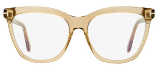 Tom Ford Blue Block Butterfly Eyeglasses TF6042-B 045 Transparent Brown 54mm FT6042