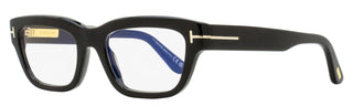 Tom Ford Blue Block Rectangular Eyeglasses TF6045-B 001 Black 52mm FT6045
