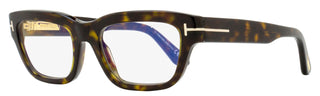 Tom Ford Blue Block Rectangular Eyeglasses TF6045-B 052 Dark Havana 52mm FT6045