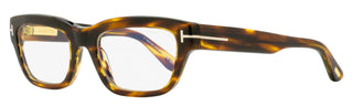 Tom Ford Blue Block Rectangular Eyeglasses TF6045-B 055 Colored Havana 52mm FT6045