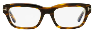 Tom Ford Blue Block Rectangular Eyeglasses TF6045-B 055 Colored Havana 52mm FT6045