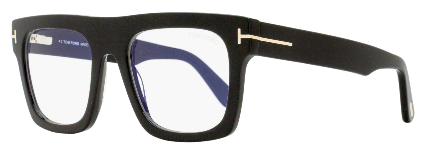 Tom Ford Square Clip-on Eyeglasses TF6068-B 001 Black 53mm FT6068