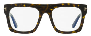 Tom Ford Square Clip-on Eyeglasses TF6068-B 052 Dark Havana 53mm FT6068