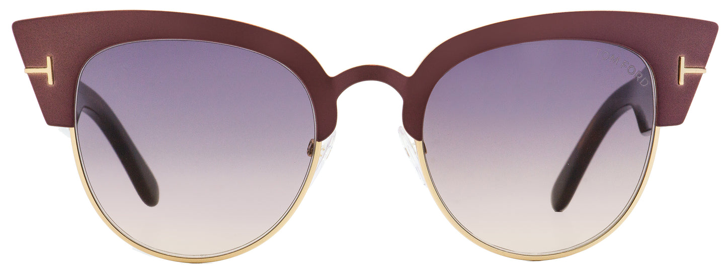 Tom Ford Cat Eye Sunglasses TF607 Alexandra-02 74B Antique Rose/Vintage Havana 51mm FT0607