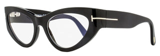 Tom Ford Blue Block Cat Eye Eyeglasses TF6134B 001 Black 55mm