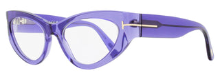 Tom Ford Blue Block Cat Eye Eyeglasses TF6134B 081 Violet 55mm