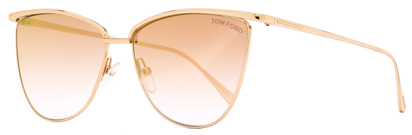 Tom Ford Cat Eye Sunglasses TF684 Veronica 33T Copper-Gold 58mm