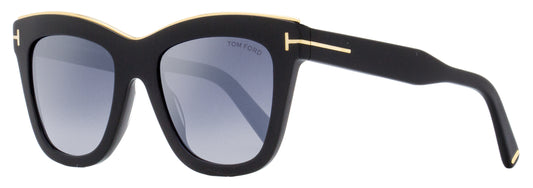 Tom Ford Square Sunglasses TF685 Julie 01C Black/Gold 52mm FT0685