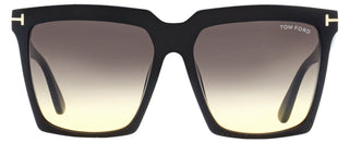 Tom Ford Square Sunglasses TF764 Sabrina-02 01B Black 58mm FT0764