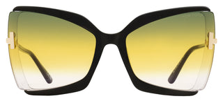 Tom Ford Gia Sunglasses TF766 03B Black/Gold 63mm FT0766