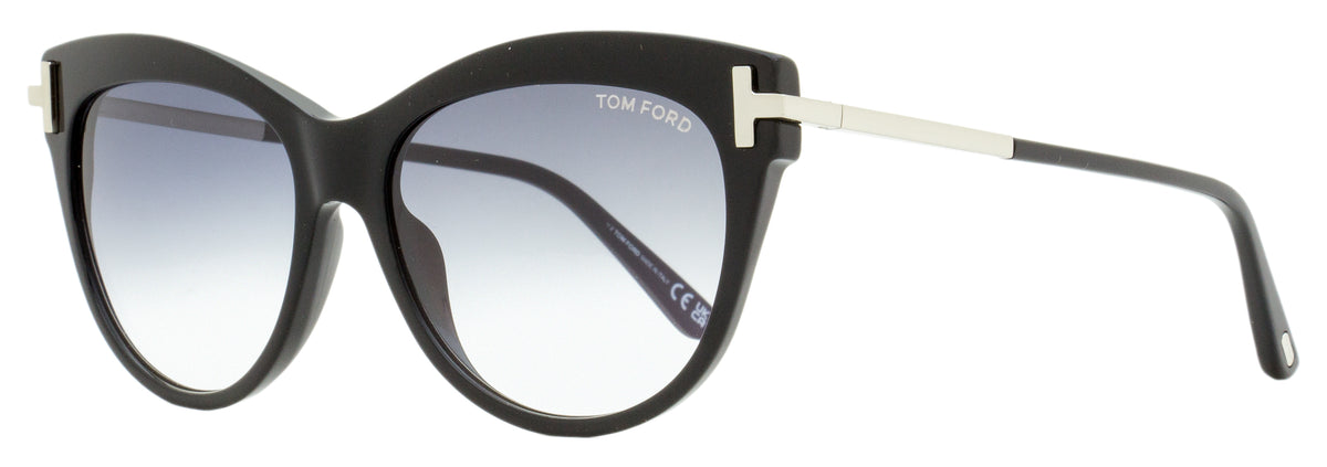 NEW TOM FORD CAT EYE WOMEN SUNGLASSES TOM FORD TF821 01B Tom Ford Cat Eye Sunglasses TF821 Kira 01B Black/Palladium  main image 2