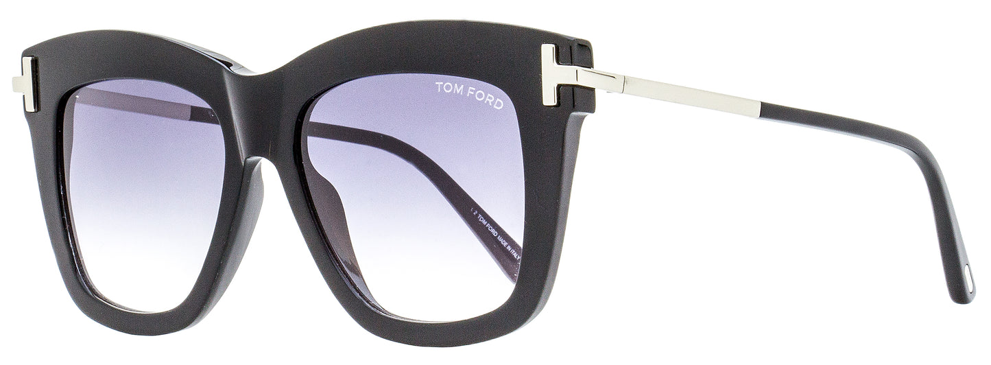 Tom Ford Square Sunglasses TF822 Dasha 01B Black/Palladium 52mm FT0822