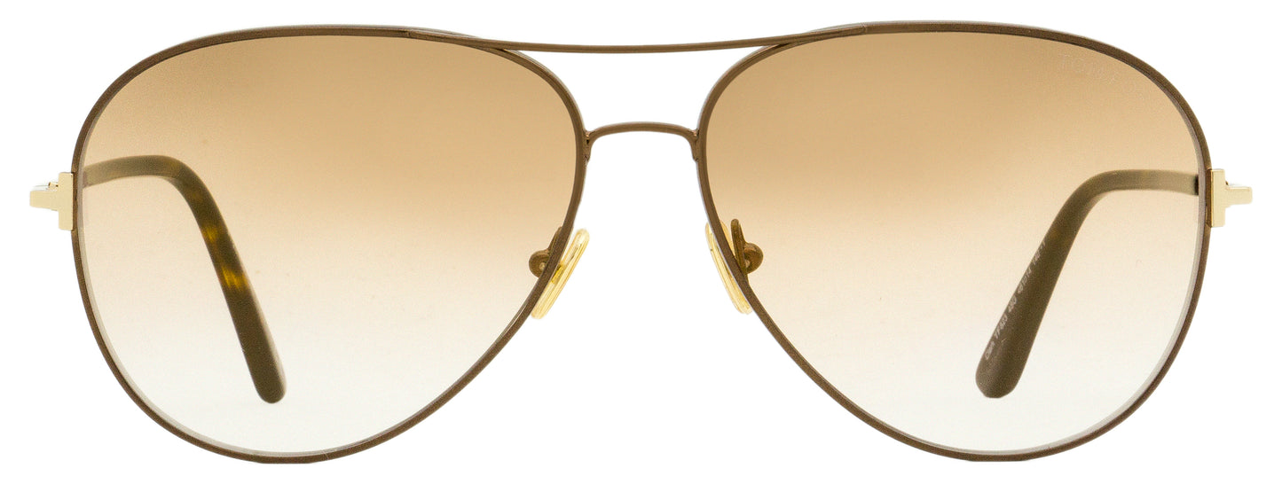 Tom Ford Pilot Sunglasses TF823 Clark 48G Brown/Gold/Havana 61mm FT0823