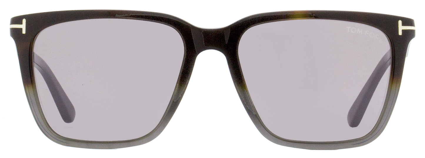 Tom Ford Rectangular Sunglasses TF862 Garrett 56C Havana/Gray/Gunmetal 56mm FT0862