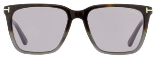 Tom Ford Rectangular Sunglasses TF862 Garrett 56C Havana/Gray/Gunmetal 56mm FT0862