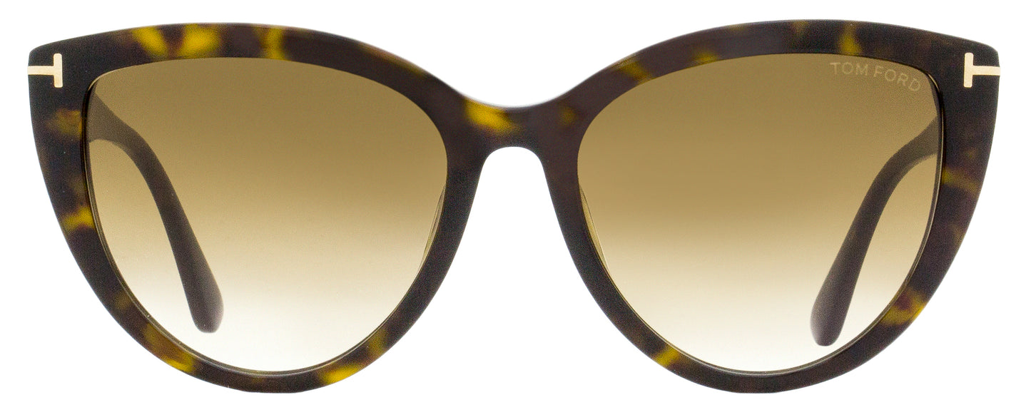 Tom Ford Cat Eye Sunglasses TF915 Isabella-02 52F Dark Havana 56mm FT0915