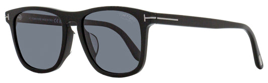 Tom Ford Rectangular Sunglasses TF930FN Gerard-02 01D Black Polarized 56mm FT0930FN