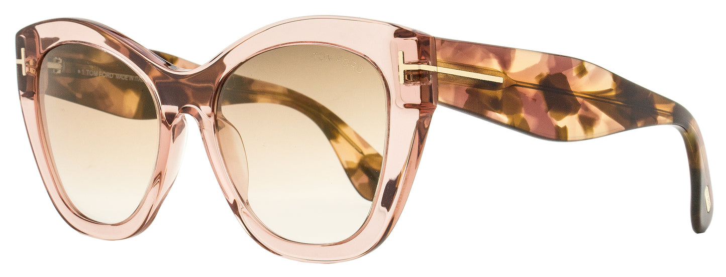 Tom Ford Butterfly Sunglasses TF940 Cara 72G Pink 56mm FT0940