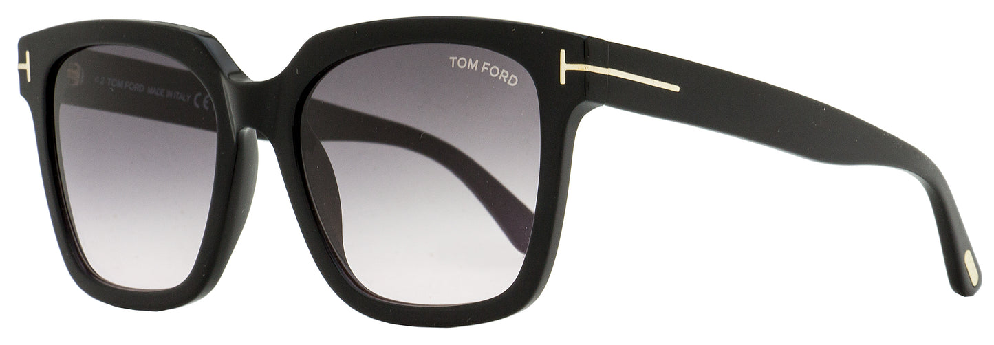 Tom Ford Square Sunglasses TF952 Selby 01B Black  55mm FT0952