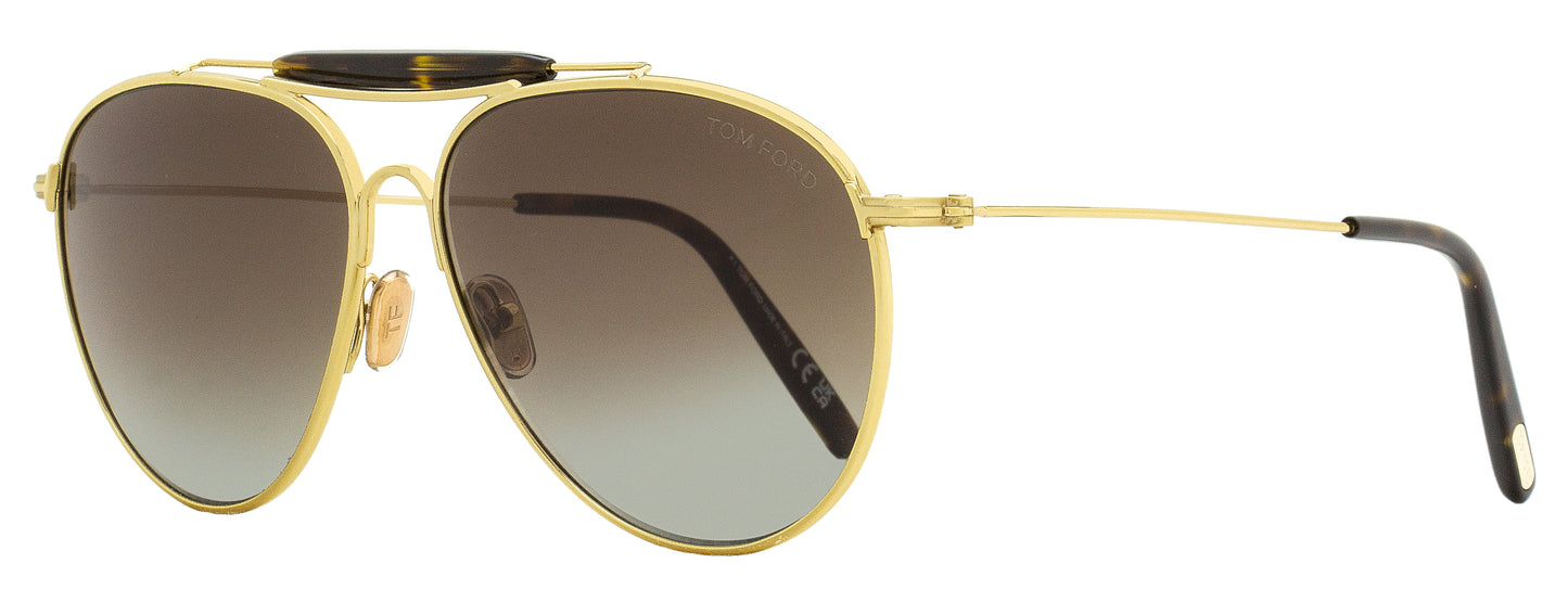 Tom Ford Pilot Sunglasses TF995 Raphael-02 32F Gold/Havana 59mm FT0995