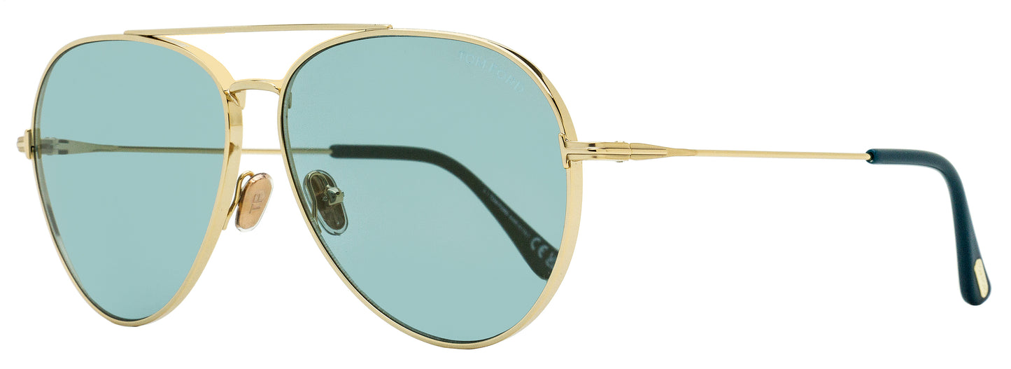 Tom Ford TF996 Dashel-02 Sunglasses 28X Gold/Turquoise 62mm FT0996