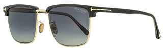 Tom Ford Polarized Hudson-02 Sunglasses TF997H 02D Matte Black/Gold 55mm FT0997