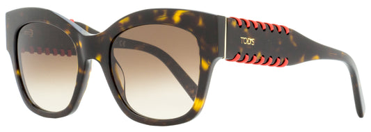 Tod's Butterfly Sunglasses TO0193 52F Dark Havana/Red 53mm 193