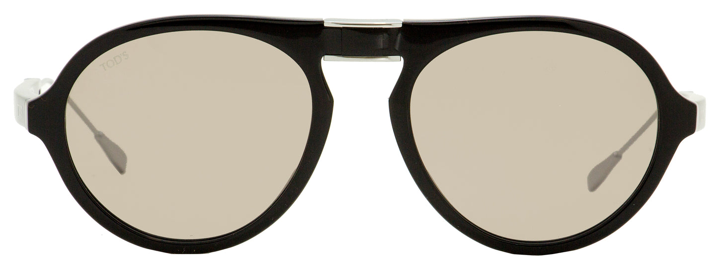 Tod's Folding Sunglasses TO0221 01E Black/Palladium 52mm 221