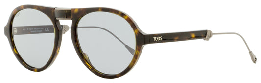 Tod's Folding Sunglasses TO0221 52C Havana/Gunmetal 52mm 221