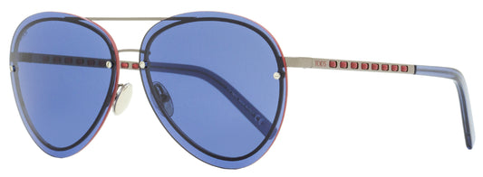 Tod's Pilot Sunglasses TO0248 12V Ruthenium/Blue/Red 63mm 248