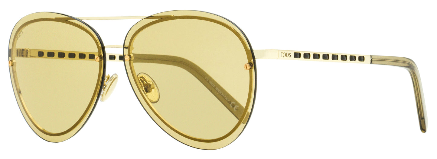 Tod's Pilot Sunglasses TO0248 32E Gold/Opal/Black 63mm 248