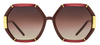 Tory Burch Hexagonal Sunglasses TY9072U 1901E2 Bordeaux 58mm